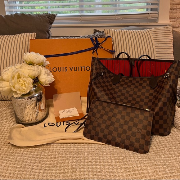 💯 AUTHENTIC 💕LV Neverfull MM in Demier Ebene. - Picture 3 of 10
